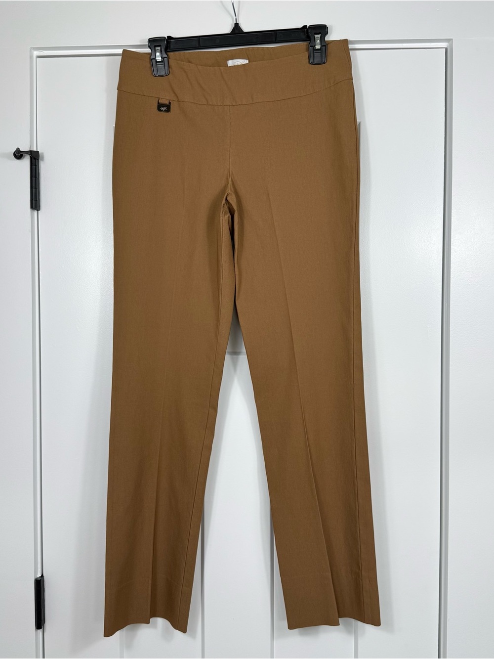 Lisette L Style 1715 Pull On Straight Pants Rayon Blend Camel Brown Women’s 8